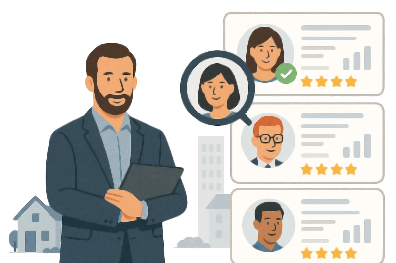 Property manager with client